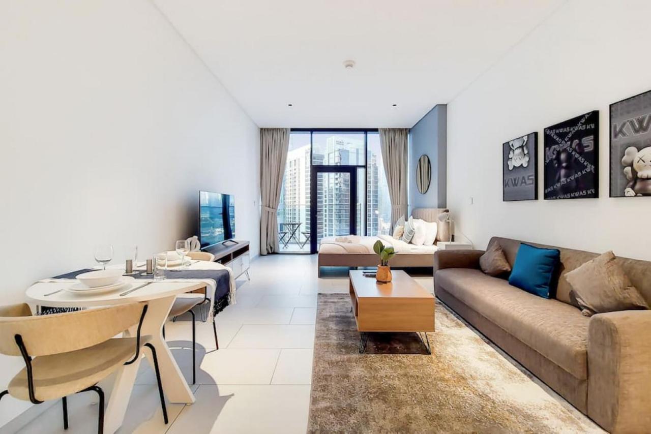 Marquise Square Tower, Business Bay - Bright Studio Dubai Ngoại thất bức ảnh